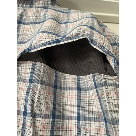 Croft & Barrow Mens Button Up Shirt XXL Plaid Vented Pockets Outdoor Active Fish - Picture 10 of 10